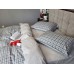 Постільна білизна Комфорт-Текстиль - Scotland Gray cotton двоспальний  180x215