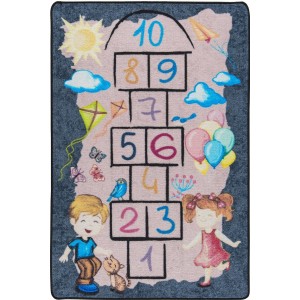 Килимок для дитячої Confetti Street Game Gri 100*150