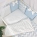 Постільна білизна в ліжечко Маленька Соня - Shine блакитний (7 предметів)