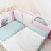 Постельное белье в кроватку Маленькая Соня - Akvarel Зайка с бабочкой (7 предметов)