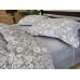 Постельное белье Комфорт-Текстиль Muscat Gray сатин Premium полуторный на резинке