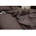 Постельное белье Комфорт-Текстиль - Stripe Elite Chocolate cтрайп-сатин двухспальный 180x215