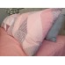 Постільна білизна Комфорт-Текстиль - Калейдоскоп Рожевий Duo ранфорс гофре (жатка) двоспальна на гумці