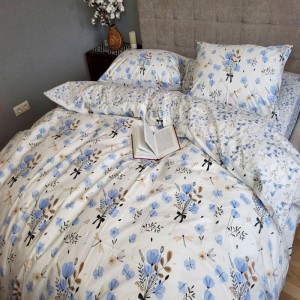Постельное белье Комфорт-Текстиль - Голубизна cotton linen семейное 145x215 (2 шт)