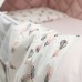 Постельное белье в кроватку Маленькая Соня - Baby Mix Перо пудра (6 предметов)