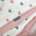 Постельное белье в кроватку Маленькая Соня - Happy Night Сердца пудра (6 предметов)