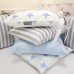 Постільна білизна в ліжечко Маленька Соня - Baby Design Premium Старс блакитний (7 предметів)