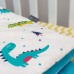 Постільна білизна в ліжечко Маленька Соня - Baby Mix Dino яскравий поплін