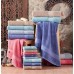 Махровое полотенце Arya Miranda Soft темно-синее 30x50