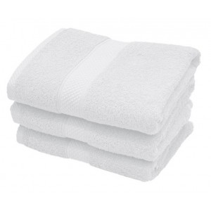 Махровое полотенце Arya Miranda Soft белое 50x90