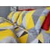 Постільна білизна Комфорт-Текстиль - Калейдоскоп Жовтий ранфорс гофре (жатка) євро 200x220