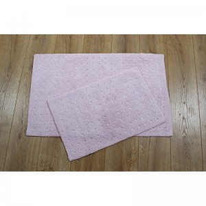 Набор ковриков в ванную Irya - Esta pembe розовый 55*85 и 40*60
