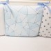 Постільна білизна в ліжечко Маленька Соня - Art Design Геометрія Блакитна (6 предметів)