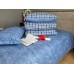 Постільна білизна Комфорт-Текстиль - Scotland Blue cotton двоспальний на гумці