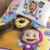 Дитяча постільна білизна TAC - Masha & The Bear Super Cute ранфорс полуторна на резинці