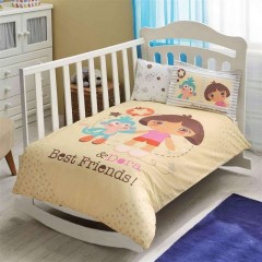 Детское постельное белье TAC - в кроватку Dora Best Friends Baby ранфорс