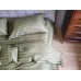 Постельное белье Комфорт-Текстиль Stripe Premium Khaki cтрайп-сатин двухспальный 180x215