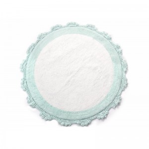 Килимок Irya - Doreen mint-beyaz ментоловий 90*90 (фигурный)
