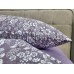 Постельное белье Комфорт-Текстиль Роза фиолет Duo ранфорс гофре (жатка) евро 200x220
