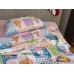 Постільна білизна Комфорт-Текстиль - Звірята рожева фланель в ліжечко