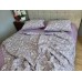 Постільна білизна Комфорт-Текстиль Троянда фіолет Duo ранфорс гофре (жатка) євро 200x220