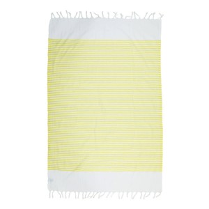 Полотенце Barine Pestemal - White Imbat 90x170 Yellow желтый