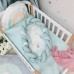 Постільна білизна в ліжечко Маленька Соня - Веселковий Одноріг (7 предметів)