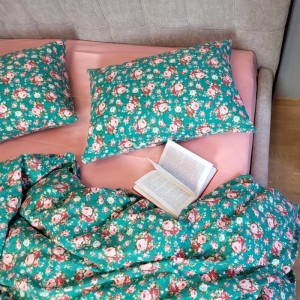 Постельное белье Комфорт-Текстиль - Микадо Розовый фланель двухспальный 180x215