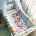 Постільна білизна в ліжечко Маленька Соня - Ведмедики Гамі блакитний (6 предметів)