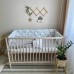 Постельное белье в кроватку Маленькая Соня - Baby Dream Stars голубой (6 предметов)