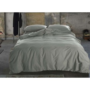 Постільна білизна Комфорт-Текстиль - Light Grey 251 Сатин євро 200x220