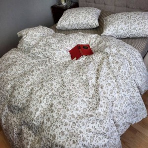 Постільна білизна Комфорт-Текстиль - Клео cotton linen євро на різінці