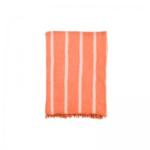 Плед-накидка Barine - Cocoon Stripe orange 130x170