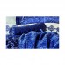 Постельное белье с покрывалом и пледом Karaca Home - Volante lacivert ранфорс евро
