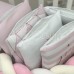 Бортики для детской кроватки Маленькая Соня Art Design Рожева геометрія
