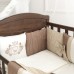 Постельное белье в кроватку Маленькая Соня - Royal шоколадный (7 предметов)