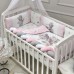 Дитяча постільна білизна в ліжечко Маленька Соня - Kids Toys Мишка рожевий (7 предметів)