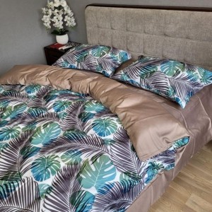 Постельное белье Комфорт-Текстиль Tropics сатин Premium двухспальный 180x215