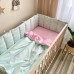 Постільна білизна в ліжечко Маленька Соня - Baby Dream Пташенята м'ята (6 предметів)