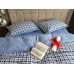 Постільна білизна Комфорт-Текстиль - Scotland Blue cotton двоспальний  180x215