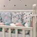 Постільна білизна в ліжечко Маленька Соня - Art Design Зайки веселки (6 предметів)