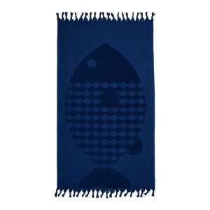 Полотенце Barine - Fish Lacivert синий 50x90