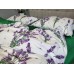 Постільна білизна Комфорт-Текстиль Lavender сатин Premium двоспальний на гумці
