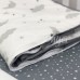 Постільна білизна в ліжечко Маленька Соня - Baby Mix Хмарки сірі з місяцем поплін