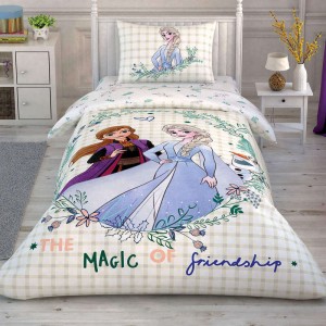 Детское постельное белье TAC - Disney Frozen 2 Friendship полуторный на резинке