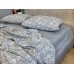 Постельное белье Комфорт-Текстиль Роза серый Duo ранфорс гофре (жатка) двухспальный на резинке