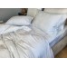 Постільна білизна Комфорт-Текстиль - Jacquard Caspe White сатин-жаккард двоспальна  180x215