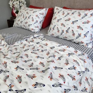 Постельное белье Комфорт-Текстиль - Cosmonaut фланель в кроватку