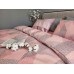 Постільна білизна Комфорт-Текстиль - Калейдоскоп Рожевий Duo ранфорс гофре (жатка) євро 200x220