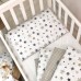 Постільна білизна в ліжечко Маленька Соня - Baby Design Stars сірий поплін